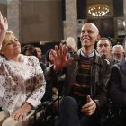 Tomás Gómez, Valenciano, Zerolo y Rubalcaba, en el acto celebrado ayer.