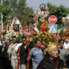 Las imagenes formaron el núcleo central de la procesión
