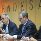 Eugenio Martínez, José Antonio Prada, Javier Granja y Eduardo Martín Baena, en el acto.