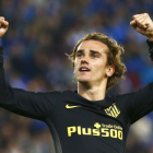 Griezmann celebra el gol que daba la victoria al Atlético. QUIQUE GARCÍA