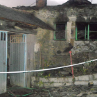 La vivienda resultó totalmente calcinada en el incendio del pasado sábado.