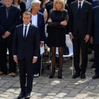 Macron, en el homenaje en Los Inválidos.