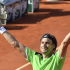 Ferrer celebra su pase a semifinales donde se las verá con Tsonga.
