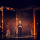 Imagen de uno de los momentos de la representación teatral de ‘El nombre de la Rosa’.