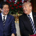 El diálogo entre Trump y Abe se produjo después de que en una rueda de prensa en la Casa Blanca.