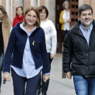 Imagen del independentista Jordi Sánchez el primer día de su salida. ANDREU DALMAU