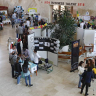 Los alumnos expusieron sus proyectos en el vestíbulo de la Facultad de Económicas. RAMIRO