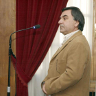 Andrés López, durante su declaración ante la Audiencia de Orense.