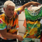 Santiago García, en su stand en el Salón Internacional de la Moda de Madrid.