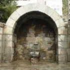 En la fotografía, la fuente restaurada del parque del Minero de Villablino