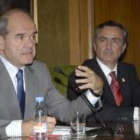 Manuel Chaves, ayer con el presidente de la Diputación de Almería