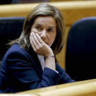 Ana Mato, durante la sesión de control al Gobierno que tuvo lugar el martes en el Congreso.