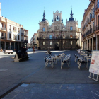Fachada del Ayuntamiento de Astorga, en la plaza Mayor. A.V.