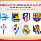 Los ocho equipos clasificados para cuartos de final de la Copa.