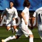 Hazard completó un buen partido ante el Huesca. MARISCAL