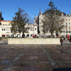 Vista de la plaza de San Marcelo, desde donde saldrá la primera ruta a San Isidoro.