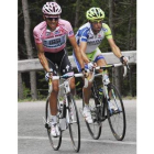 Contador y Nibali. El pinteño tiene el Giro en su mano, el italiano sufrirá para acabar segundo