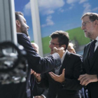 Mariano Rajoy, este martes, durante la visita a la empresa Tecnalia en San Sebastián.