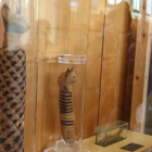 Dos de las momias de la exposición  ‘Animales sagrados egipcios’, que pueden verse hasta octubre en Botines.