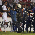 Los jugadores del Tigre decidieron no terminar el partido.