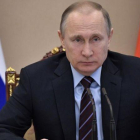 El presidente ruso, Vladimir Putin, en una reunión de su Gobierno este miércoles.