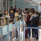 Mostradores de Vueling en el aeropuerto de El Prat.