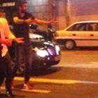 Piqué, durante su incidente con la Guardia Urbana, el pasado 13 de octubre en el Port Olímpic.