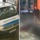 Dos yihadistas con la furgoneta y el Audi usados en los atentados de BCN y Cambrils, captados justo una semana antes en el peaje de Cambrils.