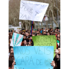 Imagen de la manifestación de ayer en Valladolid. NACHO GALLEGO