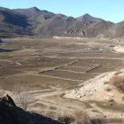 Aspecto que presentaba el embalse de Luna a mediados de enero y cuya situación no ha variado por el momento.
