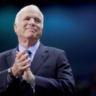 John McCain durante la campaña presidencial del 2008.