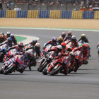 La carrera de MotoGP deparó el triunfo de Bastianini. VALAT