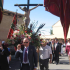 El Cristo de Lorenzana procesionará el sábado acompañado por la banda municipal y un nutrido grupo de pendones y pendonetas.