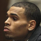 Chris Brown, durante su comparecencia en la corte de Los Ángeles.