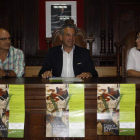 Javier Rodríguez, Nicanor Sen y María Jesús Álvarez en la presentación del curso. CAMPOS