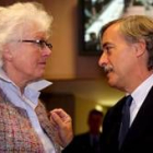 La comisaria europea de Agricultura, Margaret Fischer Boel, durante la reunión de ayer en Bruselas