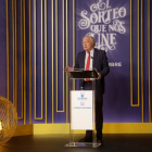 El presidente de Loterías y Apuestas del Estado, Jesús Huerta Almendro, ha presentado el anuncio del Sorteo Extraordinario de Navidad 2021. EFE / LOTERÍAS Y APUESTAS DEL ESTADO