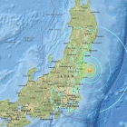 Un terremoto en Japón.