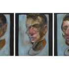 Fotografía facilitada por la casa Sotheby’s de la obra ‘Tres estudios para autorretrato’, de Francis Bacon, que saldrá a subasta