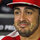 Alonso, en una rueda de prensa.
