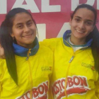 Juanita Alzate, a la izquierda, junto a su compatriota Majo. DL