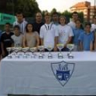 Jóvenes valores del Club de Tenis, durante una entrega de premios