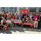 La delegación leonesa en el congreso autonómico celebrado en Zamora durante el fin de semana contó con 69 integrantes. DL