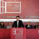 El exjefe de gabinete del primer ministro Tony Blair, Jonathan Powell, en la presentación.