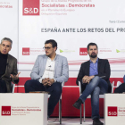 De izq. a dcha, Ramón Jáuregui, Tomás del Bien, Luis Tudanca y Antonio Plaza. M. MONTESINOS