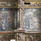 Detalle de cómo estaban las tablas del retablo. ARCHIVO