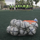 Imagen de archivo de un entrenamiento de un equipo de fútbol.
