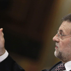Rajoy, en la sesión de control al Ejecutivo de ayer.
