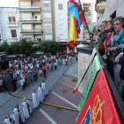 Cebrones, dirigiéndose a los vecinos de Bembibre en presencia de las autoridades locales. ANA F. BARREDO