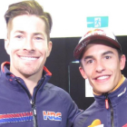 El norteamericano Nicky Hayden y Marc Márquez, en Australia.